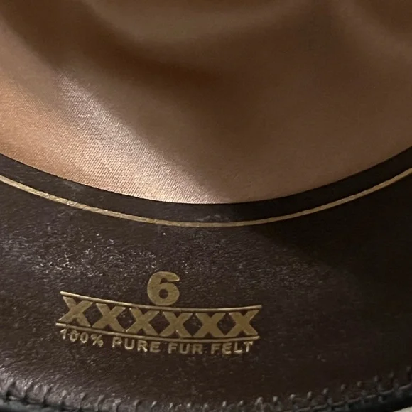 Resistol Midnight 6X Silverbelly Size 7 - Picture 6 of 9